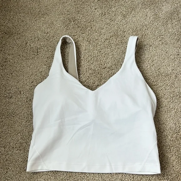 Lululemon Athletica White Women's Align Crop, Size 4 - Picture 5 of 5